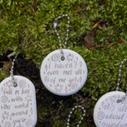 positive message keychains