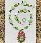 lucky clover bug necklace