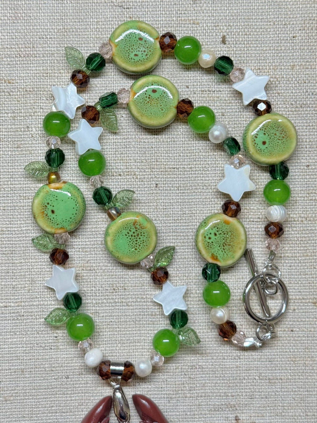 lucky clover bug necklace