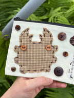 mushroom bug pouch - spring forest