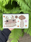 mushroom bug pouch - flower forest