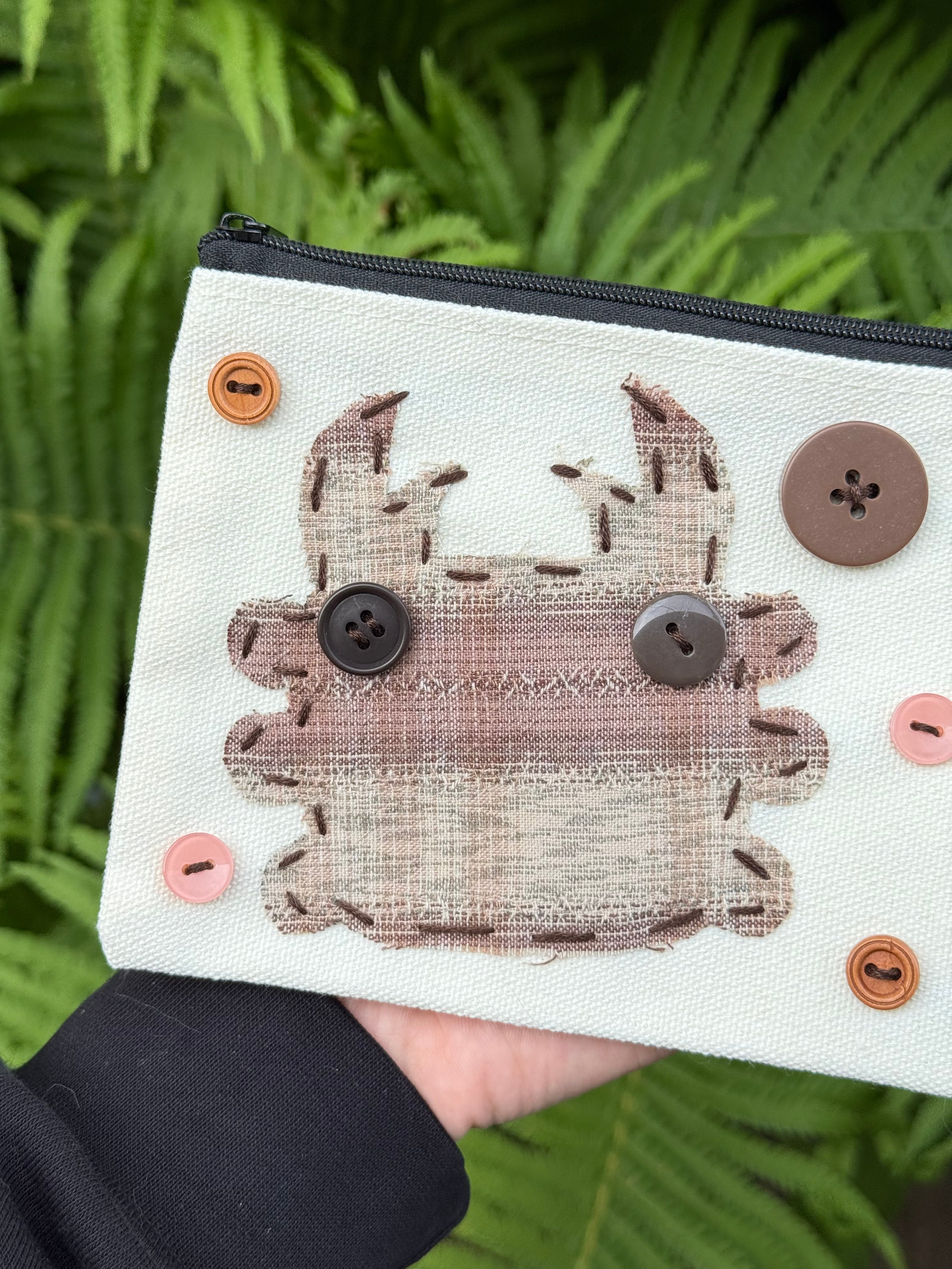 mushroom bug pouch - flower forest