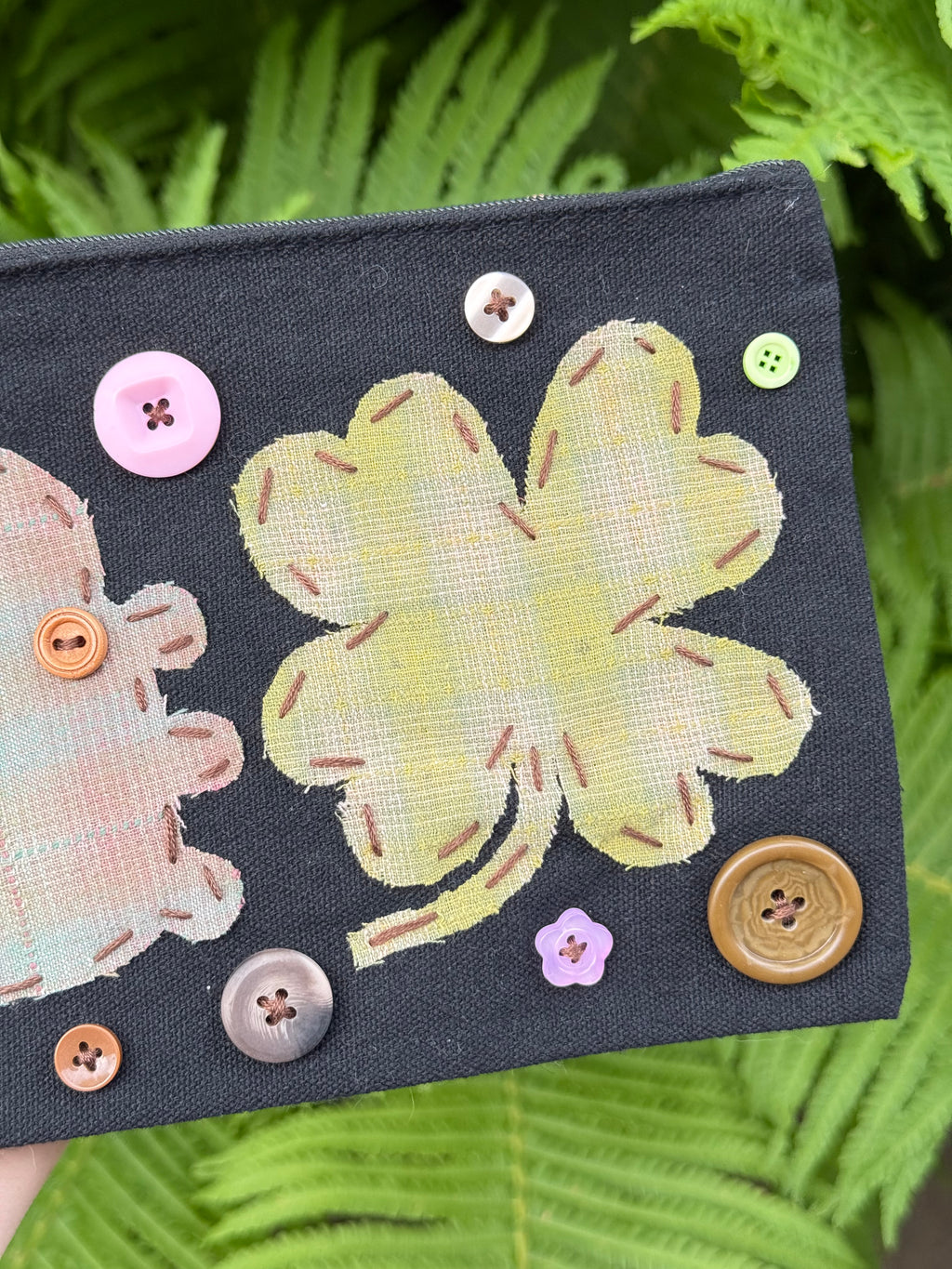 lucky clover bug pouch