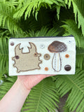 mushroom bug pouch - forest walk