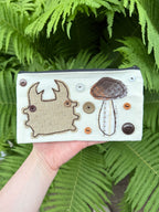 mushroom bug pouch - forest walk