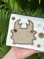 mushroom bug pouch - forest walk