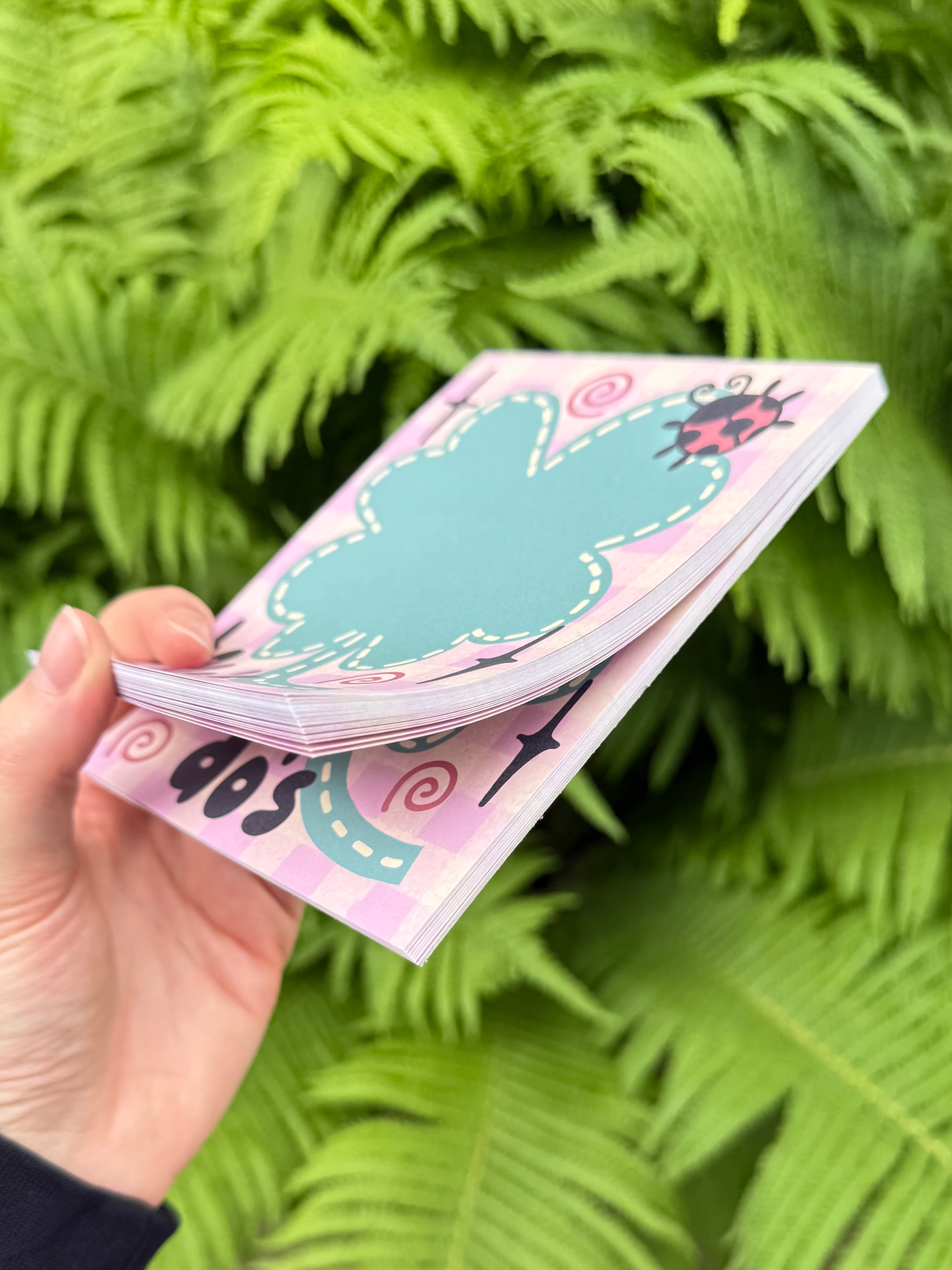 notepad - lucky clover