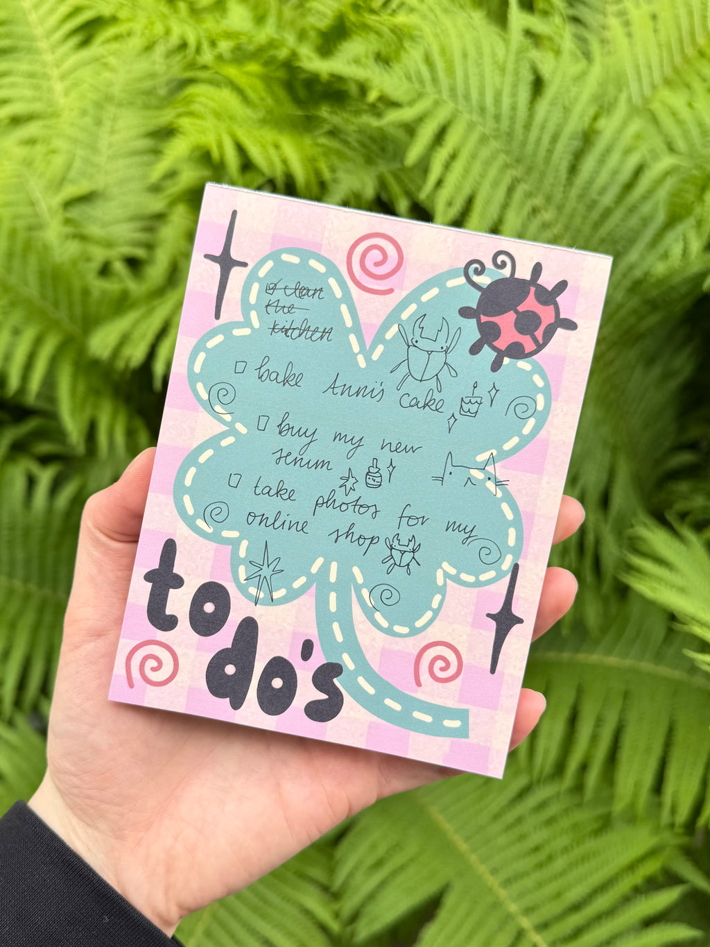 notepad - lucky clover
