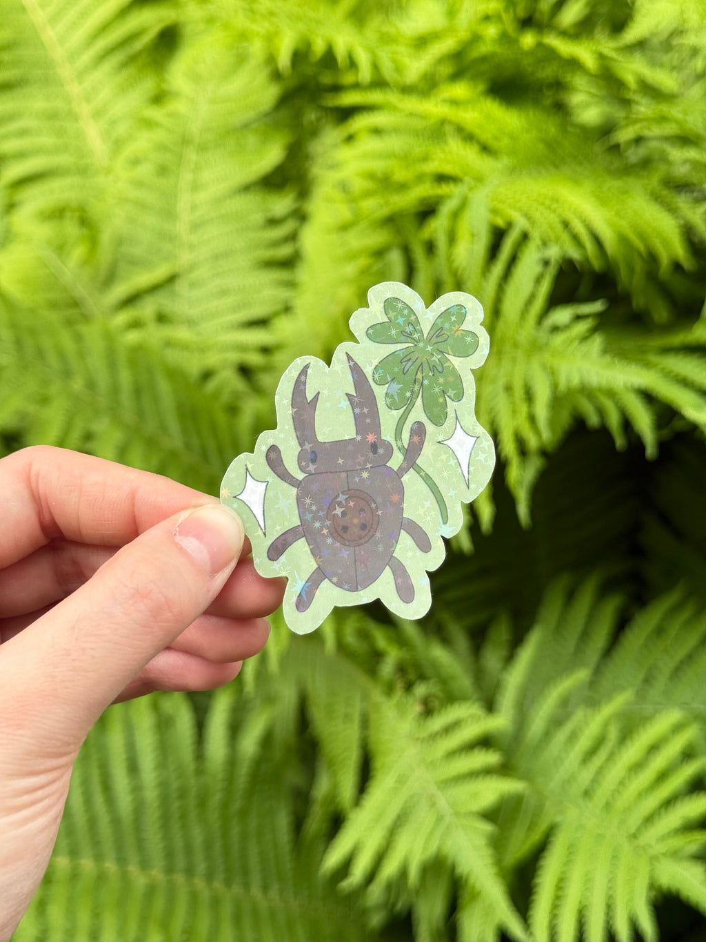 lucky bug sticker