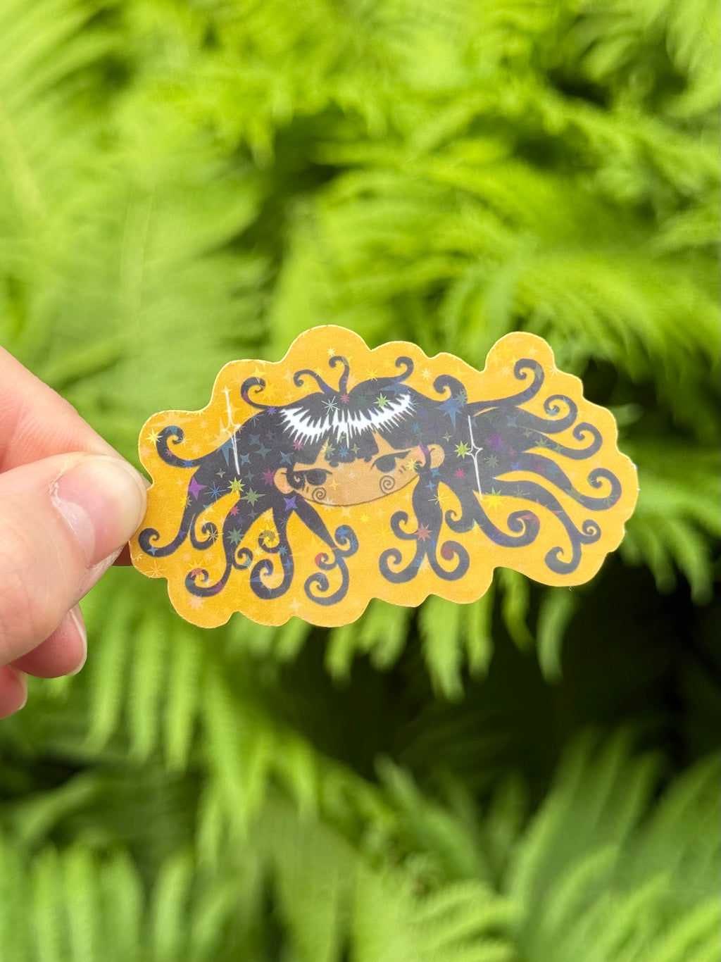 spiral girl sticker