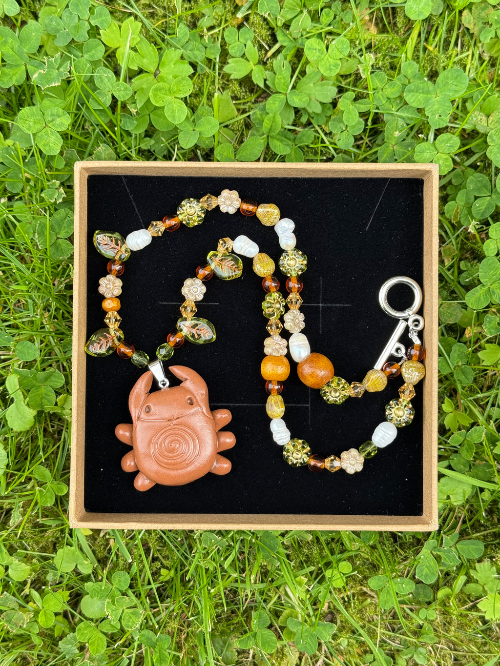 summer tree bug necklace