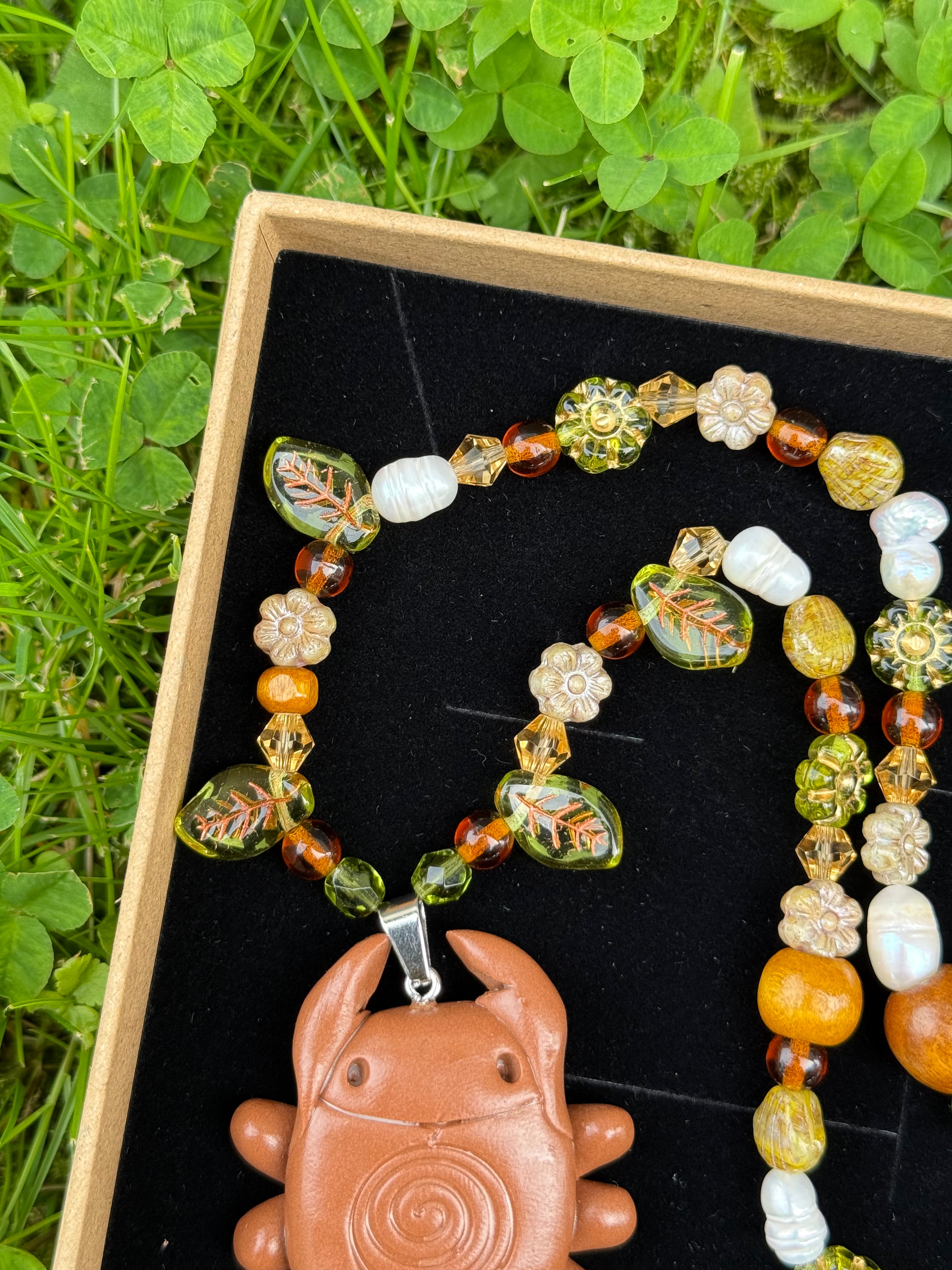 summer tree bug necklace
