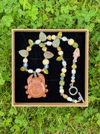 summer river bug necklace