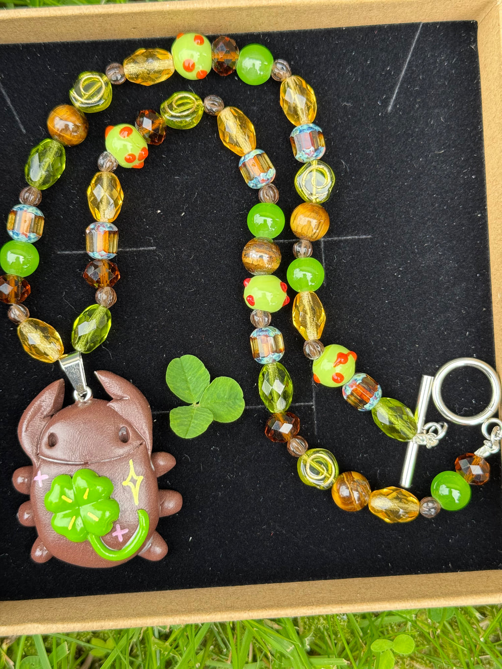 magical summer bug necklace