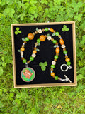 spring flower bug necklace