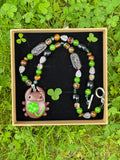 medival garden bug necklace