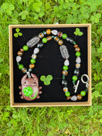 medival garden bug necklace
