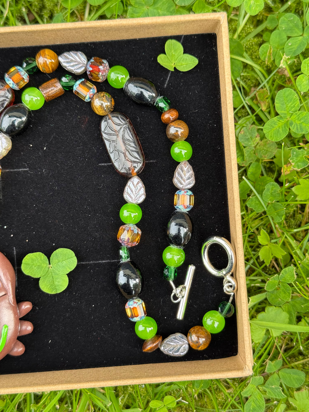 medival garden bug necklace