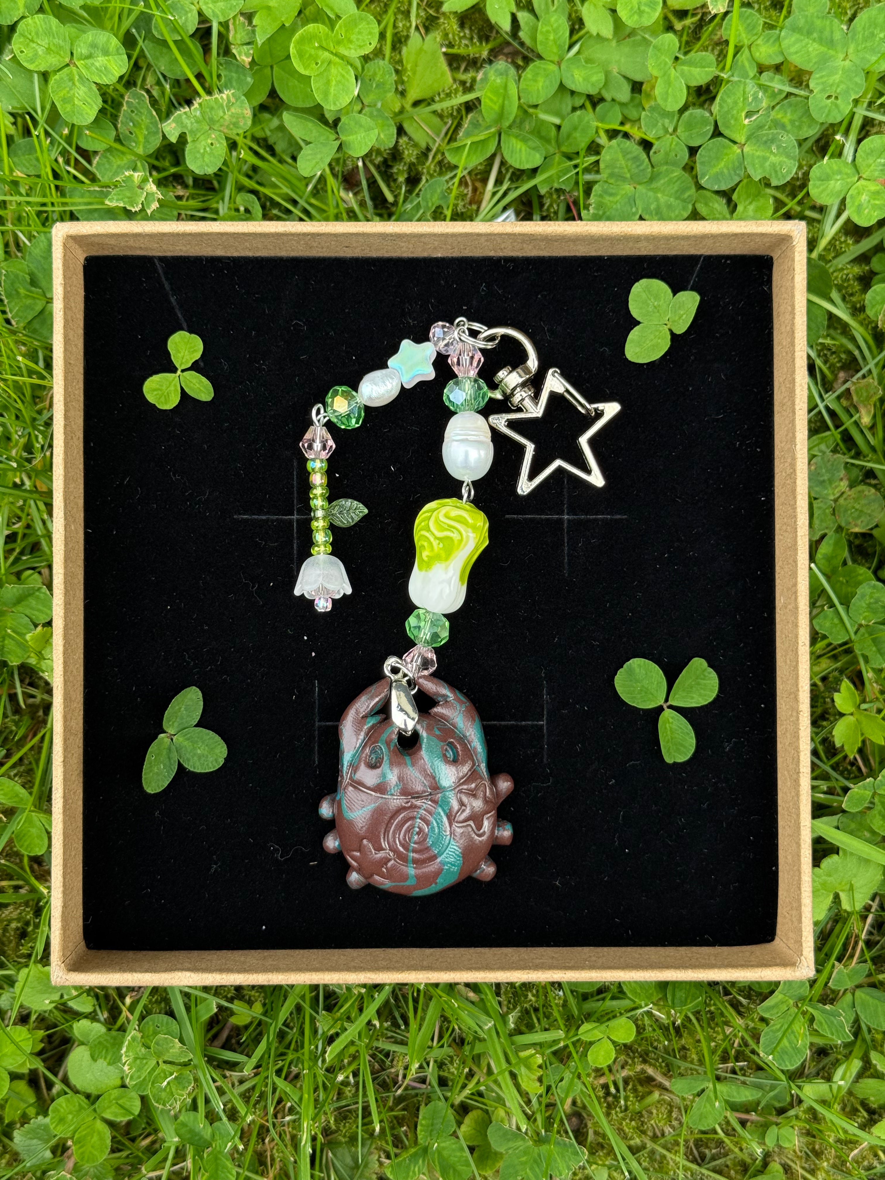 spiral bug keychains