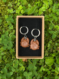 spiral bug earrings