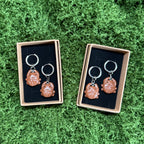 spiral bug earrings