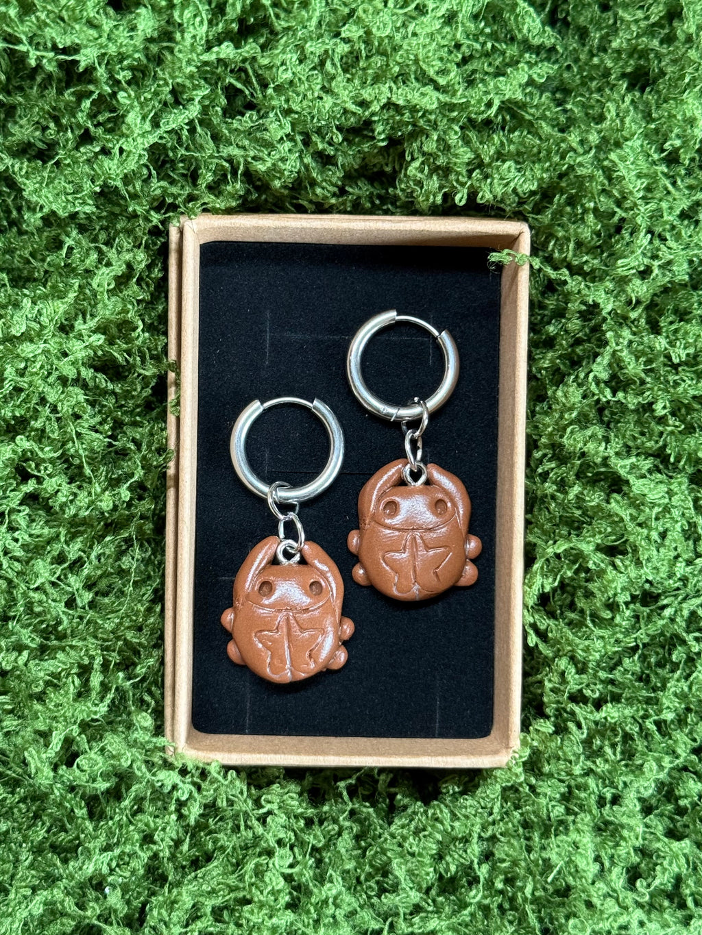 spiral bug earrings
