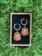 spiral bug earrings