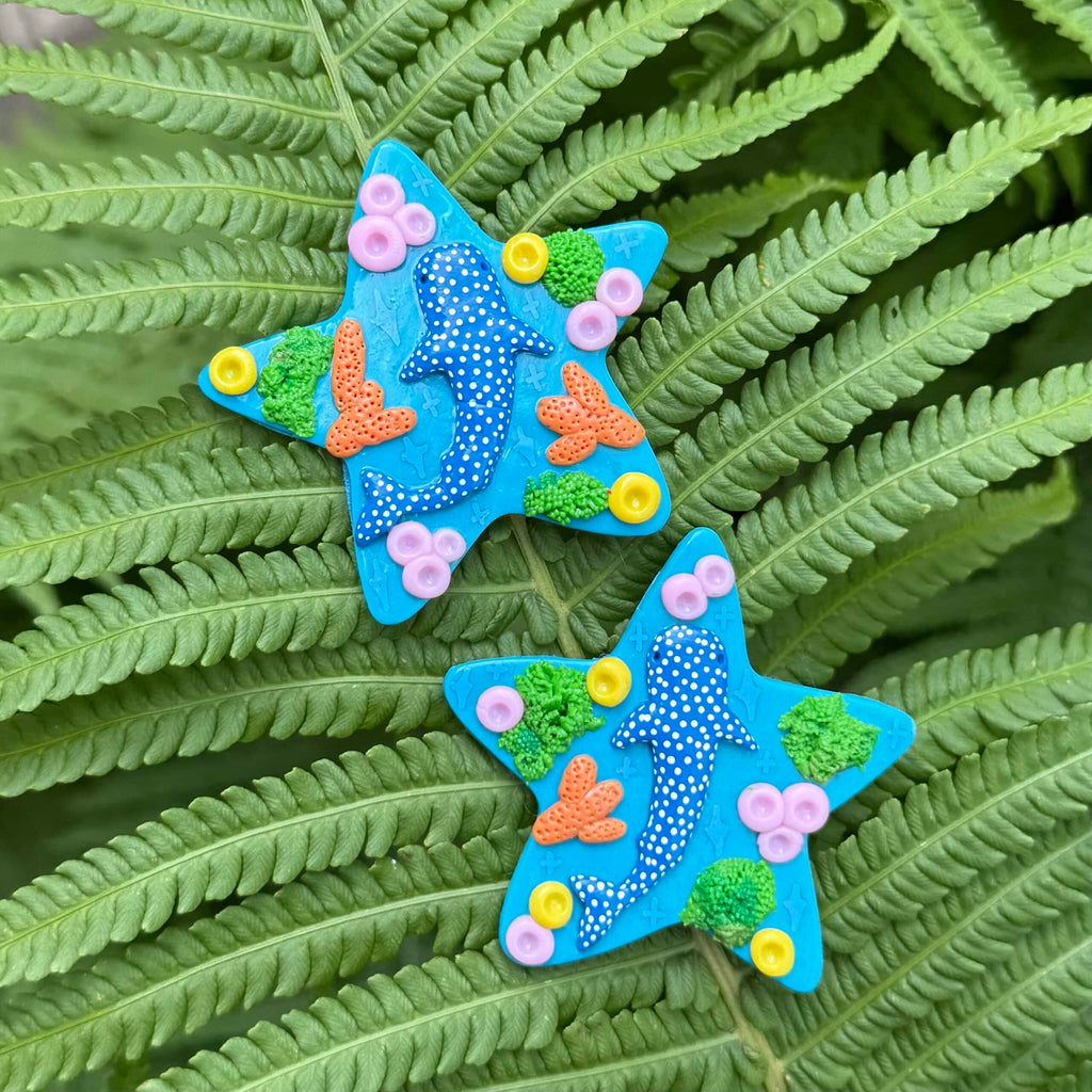whale shark hair clip ★
