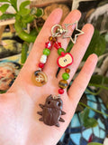 spiral bug button keychains