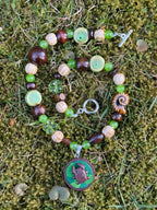 chunky spiral bug necklace