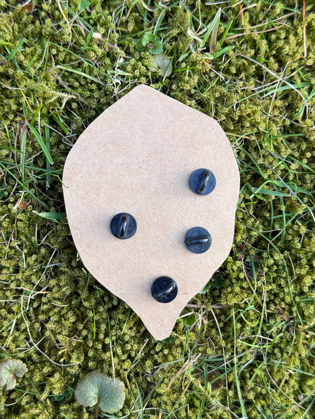 star bug and button pins - set of 4