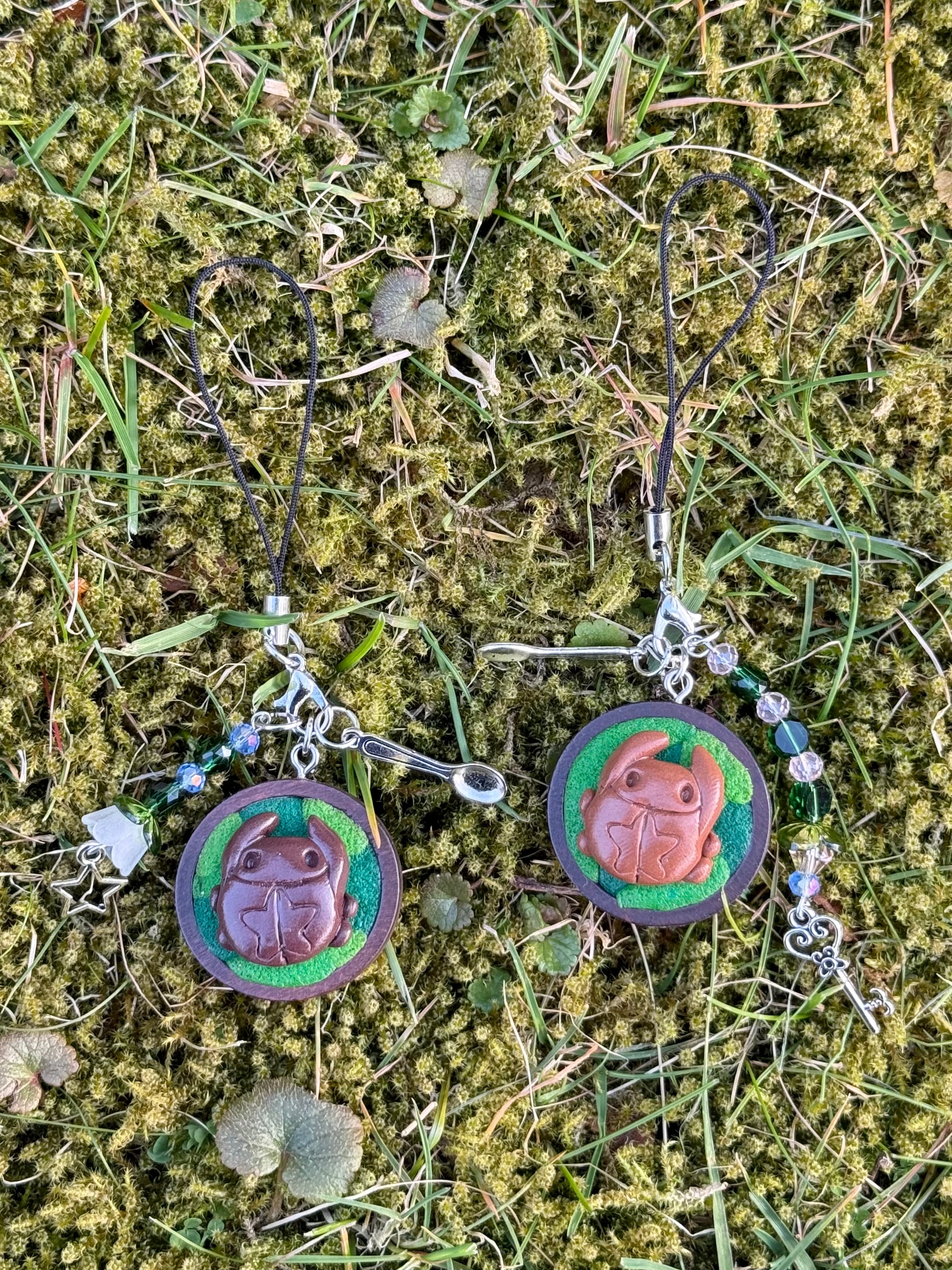 mossy star bug phone charms