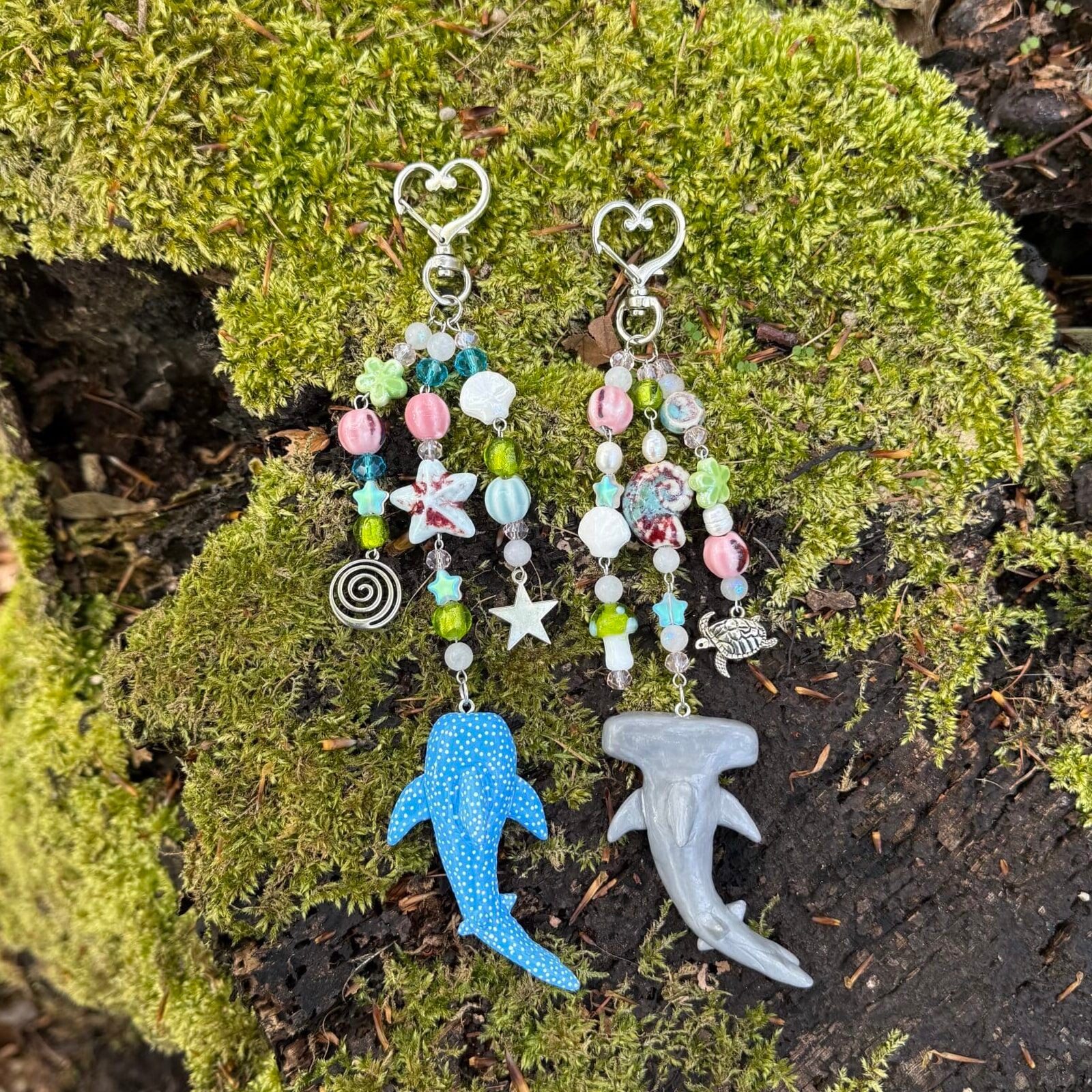 shark keychains ♡