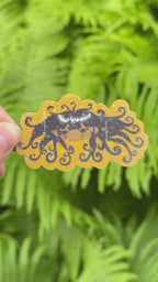 spiral girl sticker