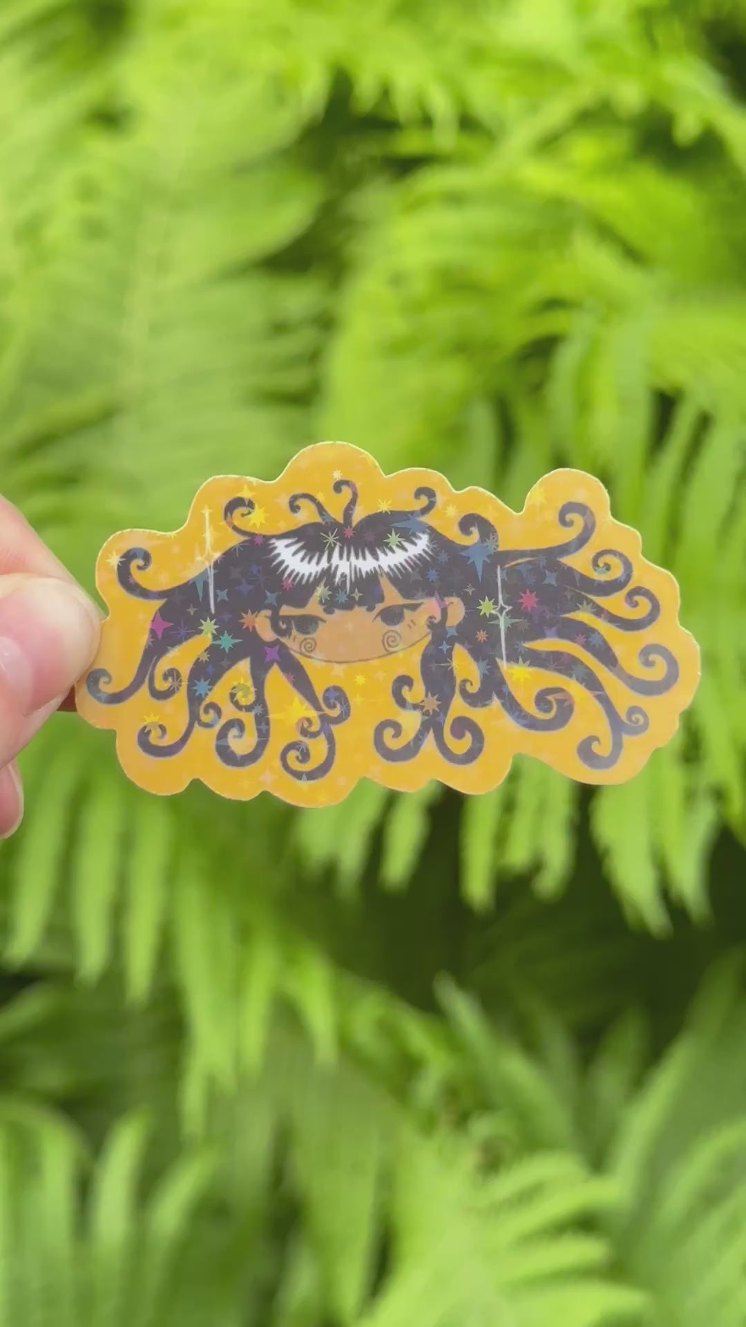 spiral girl sticker