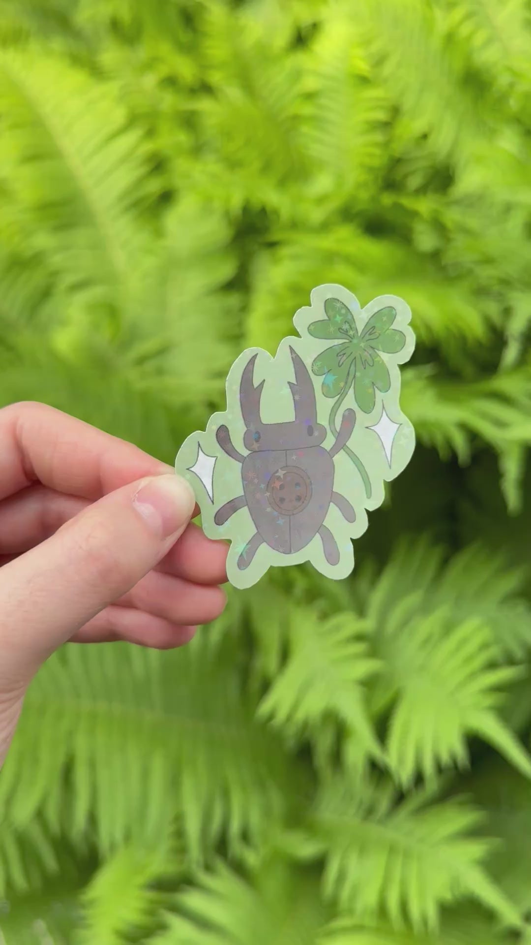 lucky bug sticker