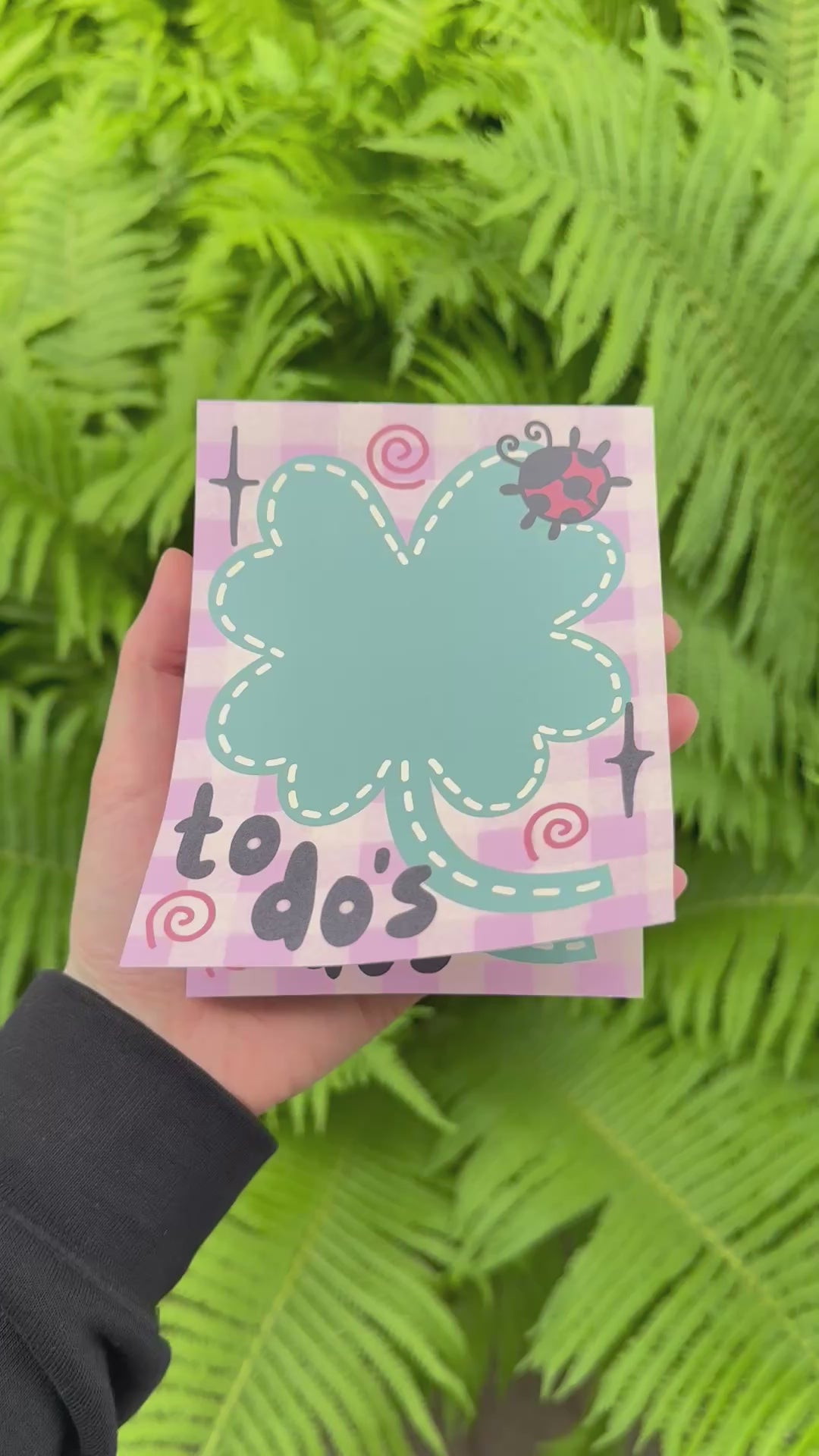 notepad - lucky clover