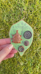 star bug and button pins - set of 4