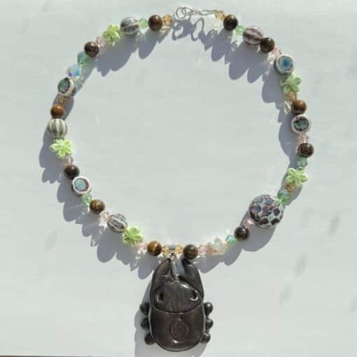 "spring river" spiral bug necklace - Image 2
