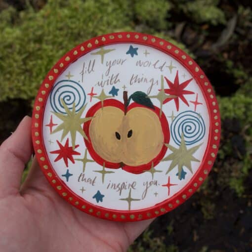 "fill your world with things that inspire you" trinket dish - Image 2