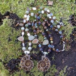 beaded ammonite necklaces