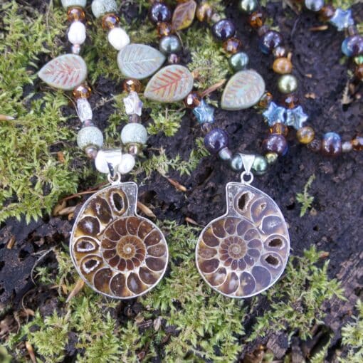 beaded ammonite necklaces - Image 2