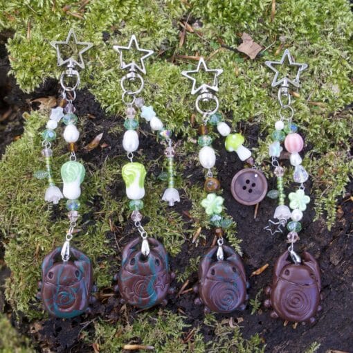 spiral bug keychains