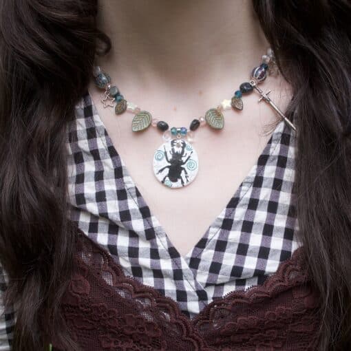 stag beetle necklace - lilly - Image 6