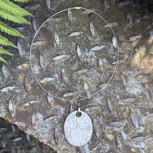 spiral bug charm necklace ☾ - Image 2