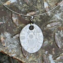 spiral bug charm necklace 𖦹