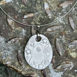spiral bug charm necklace ★