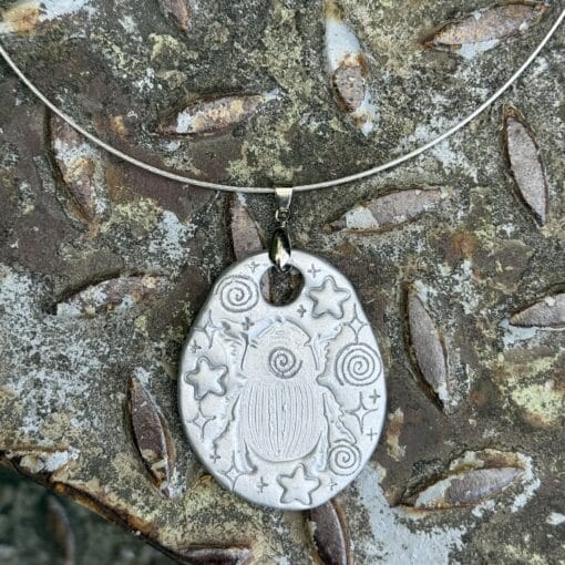 spiral bug charm necklace ★