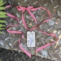 stag beetle ribbon necklace