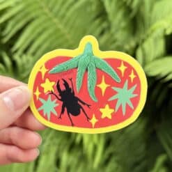 stag beetle tomato sticker